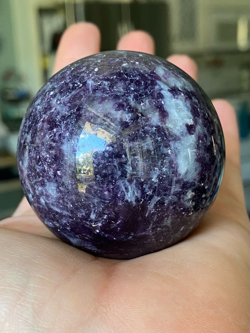 ✨ Sparkly Lepidolite Crystal Spheres ✨